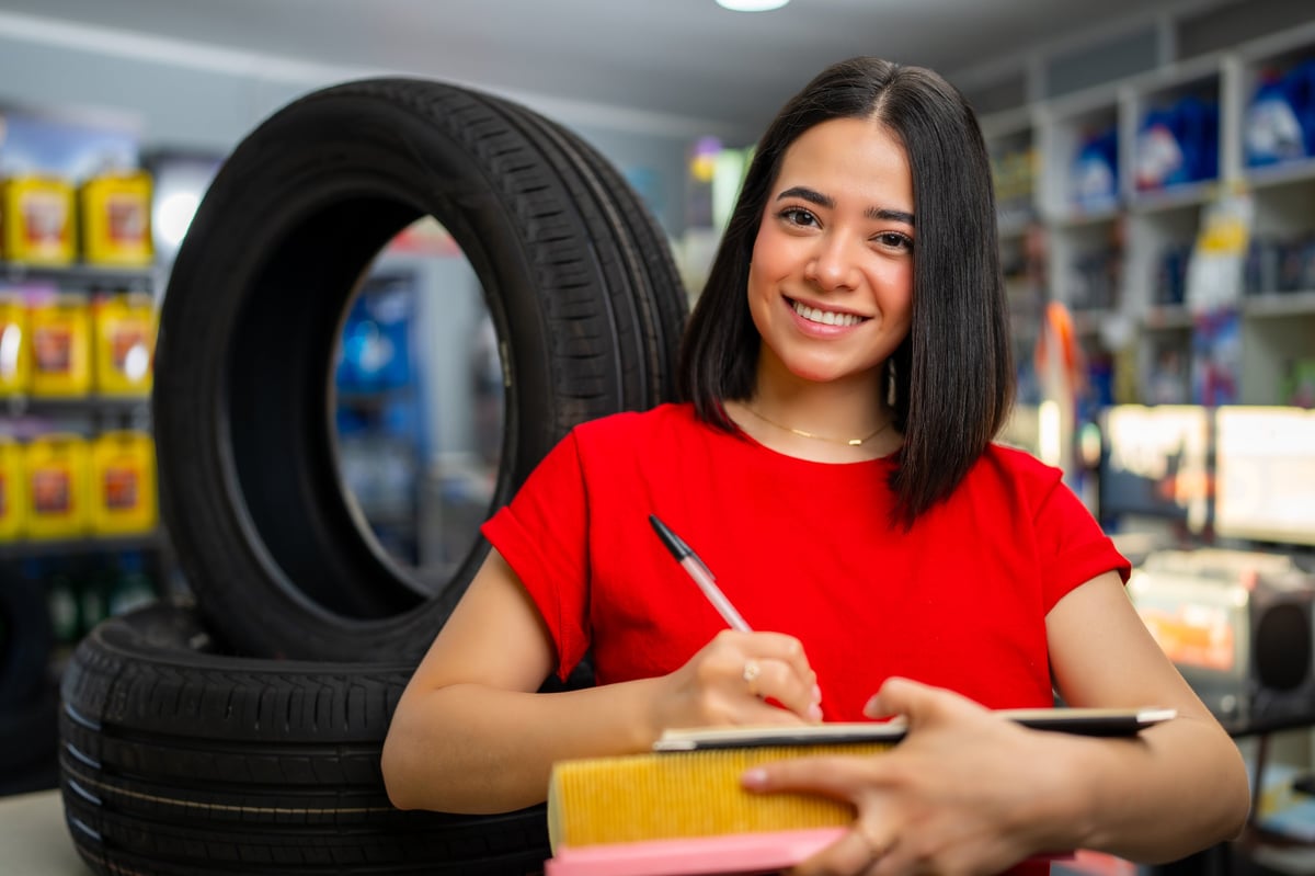 Friendly service professional at Used Tire Center